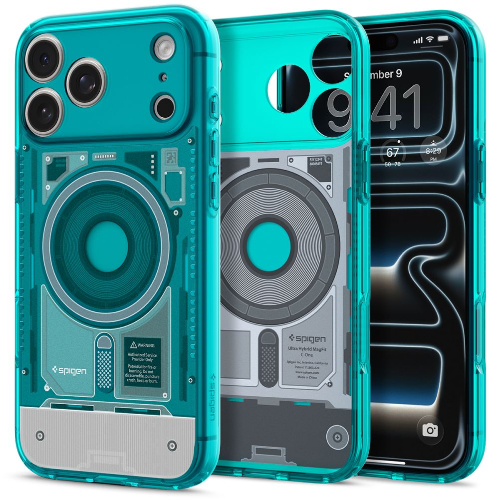 Spigen iPhone 18 Pro Max / iPhone 17 Pro Max - Σκληρή Θήκη με Πλαίσιο Σιλικόνης Και MagSafe - Ultra Hybrid Mag - C-One Bondi Blue