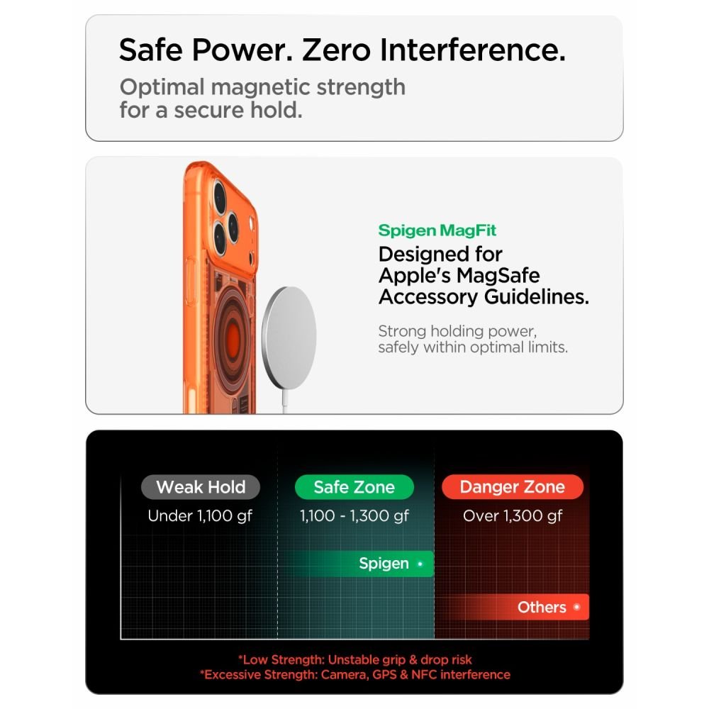 Spigen iPhone 18 Pro Max / iPhone 17 Pro Max - Σκληρή Θήκη με Πλαίσιο Σιλικόνης Και MagSafe - Ultra Hybrid Mag - C-One Tangerine