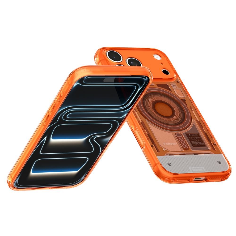 Spigen iPhone 18 Pro Max / iPhone 17 Pro Max - Σκληρή Θήκη με Πλαίσιο Σιλικόνης Και MagSafe - Ultra Hybrid Mag - C-One Tangerine