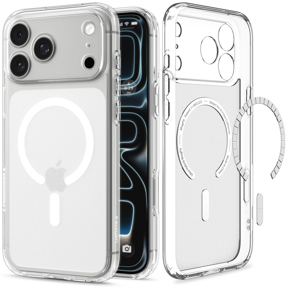 Spigen iPhone 18 Pro Max / iPhone 17 Pro Max - Σκληρή Θήκη με Πλαίσιο Σιλικόνης Και MagSafe - Ultra Hybrid Mag - Frost White