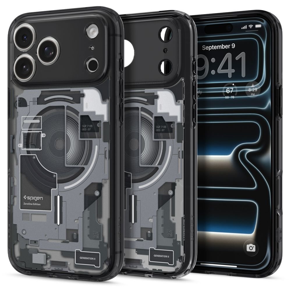 Spigen iPhone 18 Pro Max / iPhone 17 Pro Max - Σκληρή Θήκη με Πλαίσιο Σιλικόνης Και MagSafe - Ultra Hybrid Mag - Zero One Black