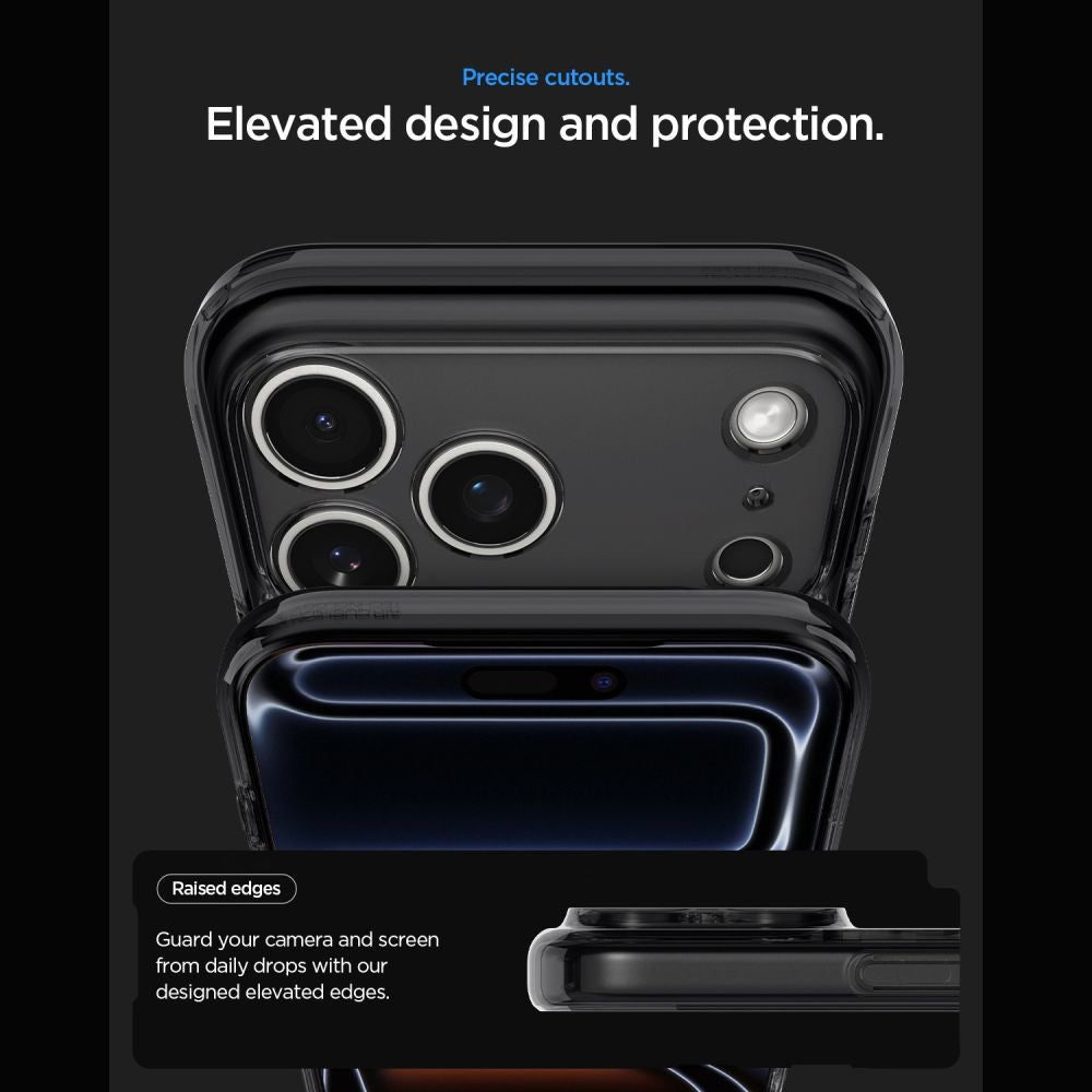 Spigen iPhone 18 Pro Max / iPhone 17 Pro Max - Σκληρή Θήκη με Πλαίσιο Σιλικόνης Και MagSafe - Ultra Hybrid Mag - Zero One Black