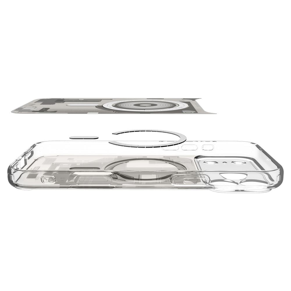 Spigen iPhone 18 Pro Max / iPhone 17 Pro Max - Σκληρή Θήκη με Πλαίσιο Σιλικόνης Και MagSafe - Ultra Hybrid Mag - Zero One Natural Titanium