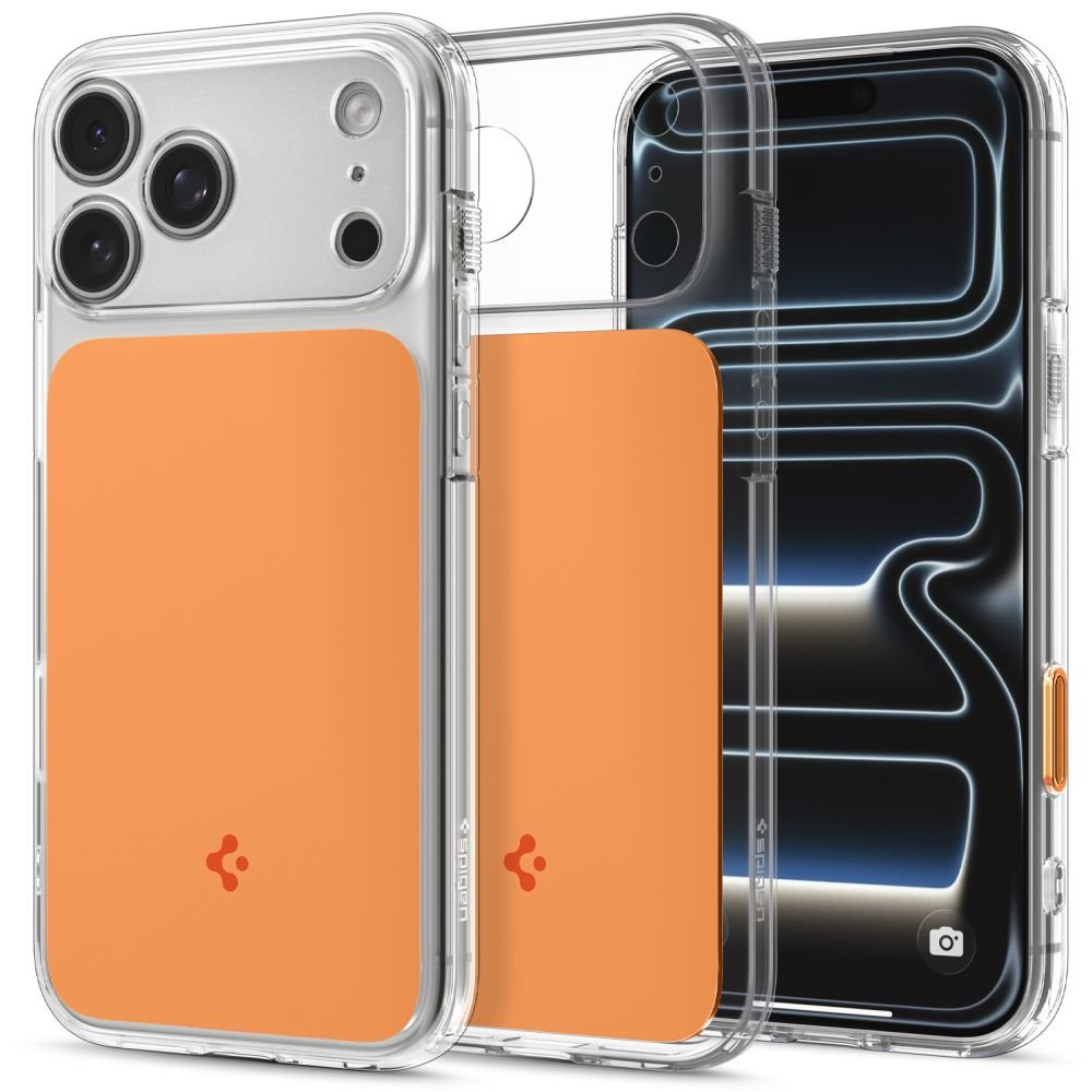 Spigen iPhone 18 Pro Max / iPhone 17 Pro Max - Σκληρή Θήκη με Πλαίσιο Σιλικόνης Και MagSafe - Ultra Hybrid T Mag - Glossy Orange