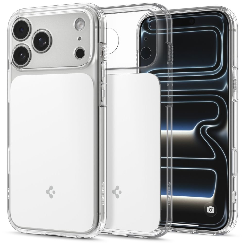 Spigen iPhone 18 Pro Max / iPhone 17 Pro Max - Σκληρή Θήκη με Πλαίσιο Σιλικόνης Και MagSafe - Ultra Hybrid T Mag - Glossy White