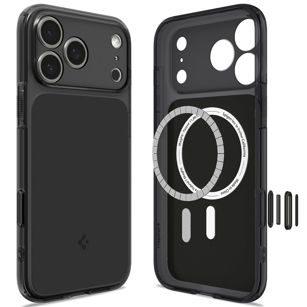 Spigen iPhone 18 Pro Max / iPhone 17 Pro Max - Σκληρή Θήκη με Πλαίσιο Σιλικόνης Και MagSafe - Ultra Hybrid T Mag - Matte Black
