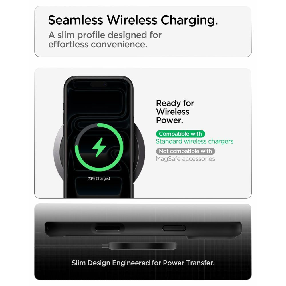 Spigen iPhone 18 Pro Max / iPhone 17 Pro Max - Σκληρή Θήκη με Πλαίσιο Σιλικόνης - Ultra Hybrid - Matte Black