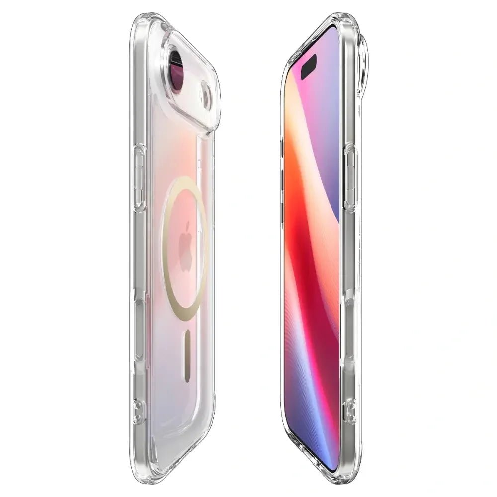 Spigen iPhone Air - Ultra Hybrid Mag - Σκληρή Θήκη με Πλαίσιο Σιλικόνης Και MagSafe - Clear / Gold