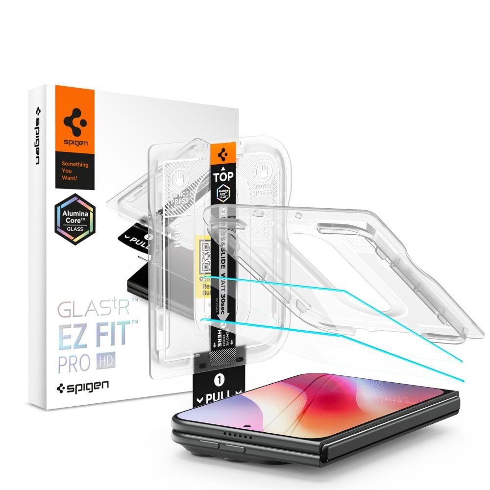 Spigen iPhone Duo - Αντιχαρακτικό Γυαλί Οθόνης 10H - Glas.tR EZ Fit Pro AC HD - 2 Τεμάχια - Clear