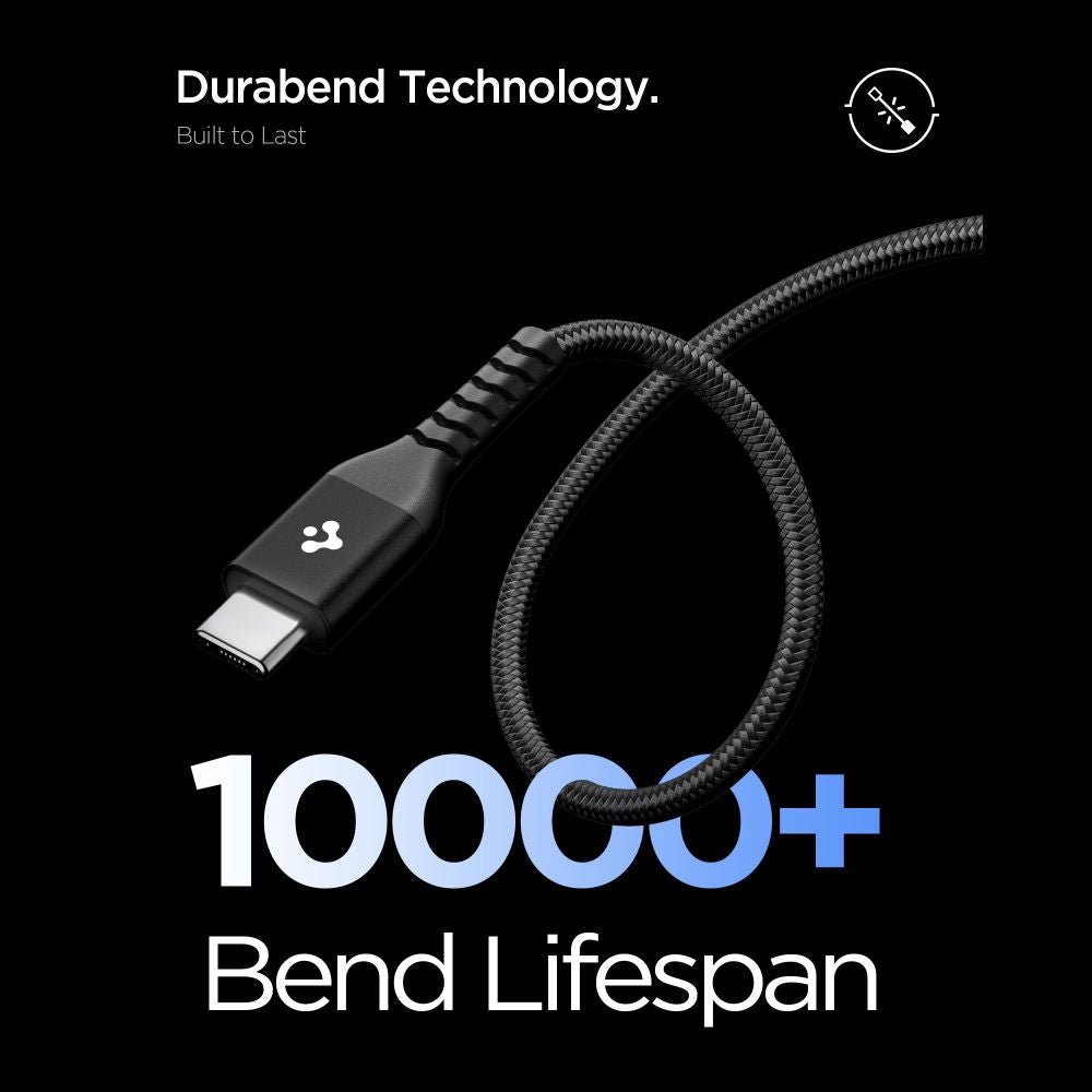 Spigen Καλώδιο Γρήγορης Φόρτισης 100W Type - C to Type - C - Essential EB10010CCA - 100 cm - Black