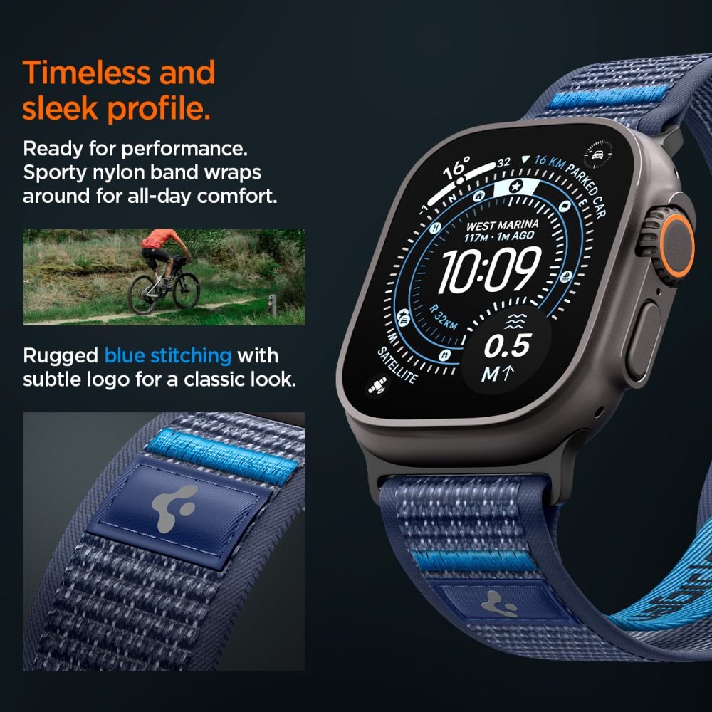 Spigen Λουράκι Apple Watch 8/9/10/11 - SE (1/2/3) - Ultra (1/2/3) – 44/45/46/49mm - Athlex Air 2 - Active Navy Blue