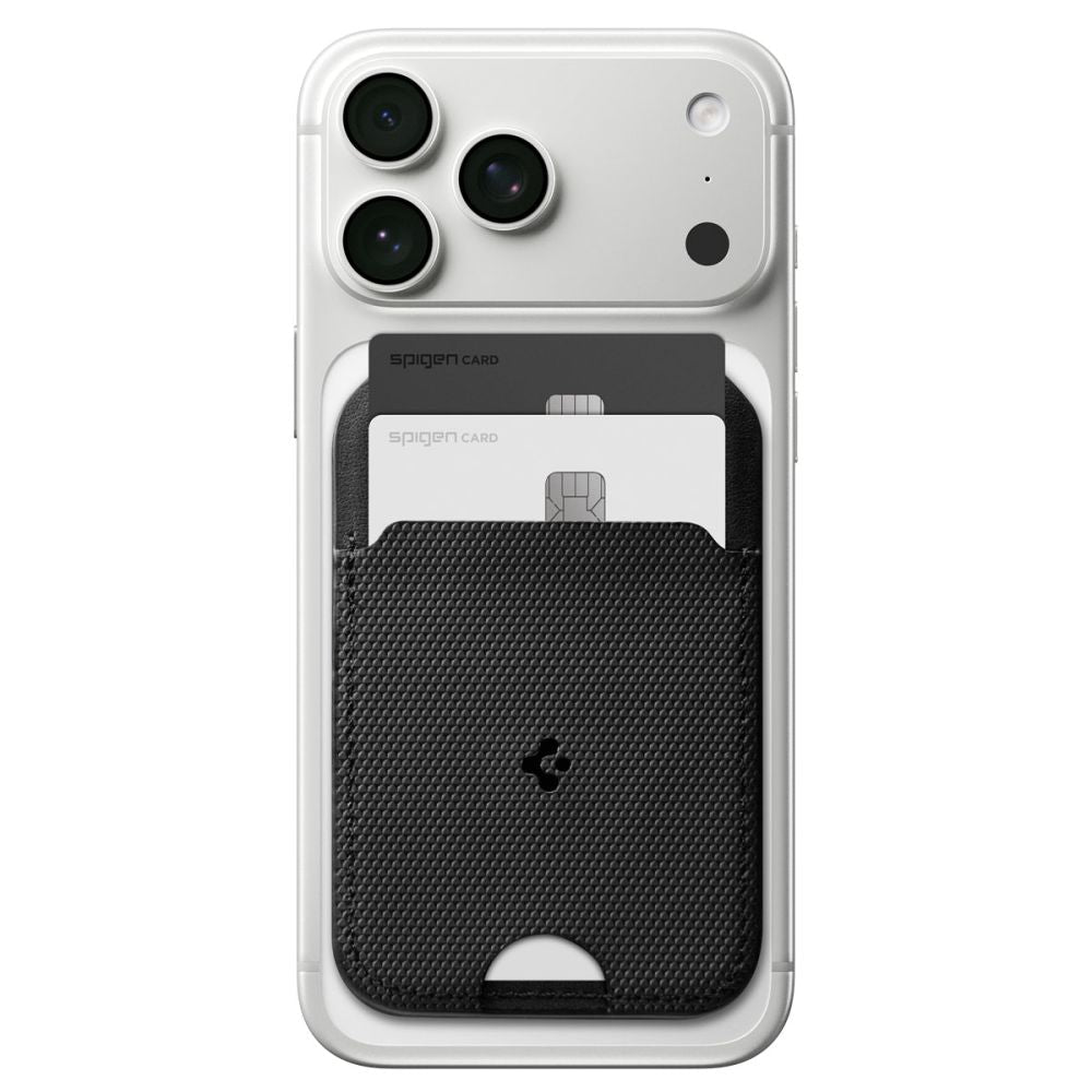Spigen Μαγνητική Θήκη για 3 Κάρτες και Stand Κινητού από Συνθετικό Δέρμα - S314 - 2 - Black