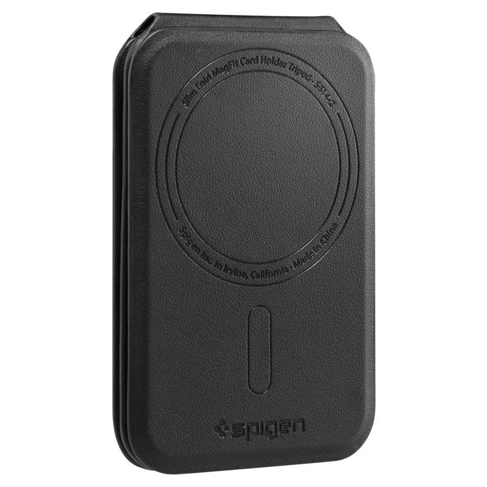 Spigen Μαγνητική Θήκη για 3 Κάρτες και Stand Κινητού από Συνθετικό Δέρμα - S314 - 2 - Black