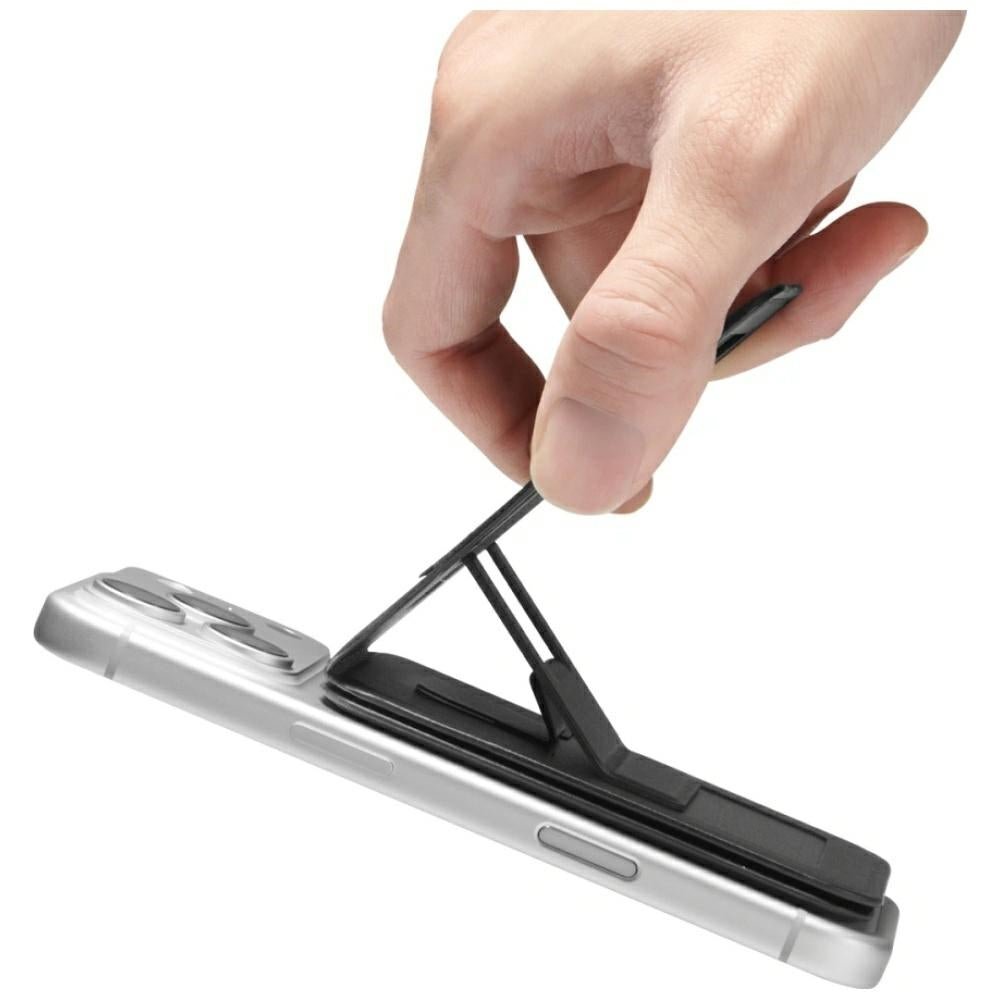 Spigen Μαγνητική Θήκη για Κάρτα και Stand Κινητού από Συνθετικό Δέρμα - S314 - 3 - Black