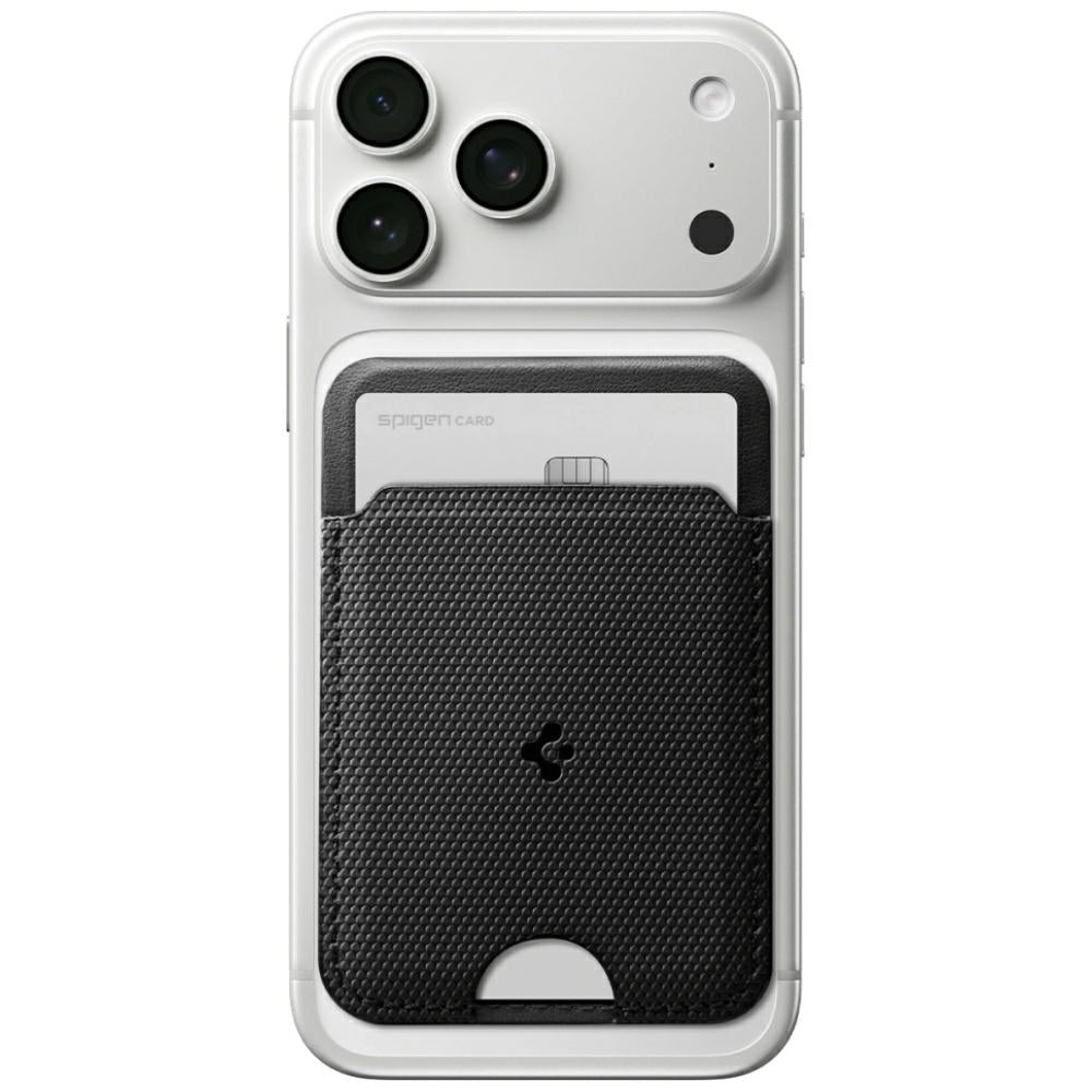 Spigen Μαγνητική Θήκη για Κάρτα και Stand Κινητού από Συνθετικό Δέρμα - S314 - 3 - Black