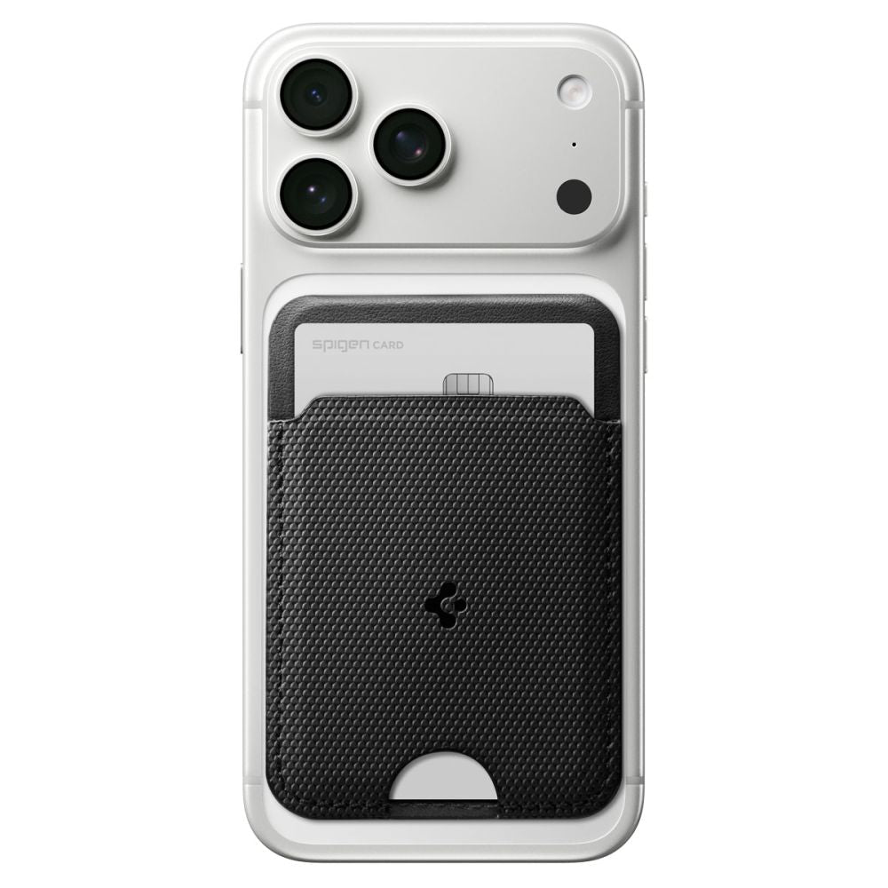 Spigen Μαγνητική Θήκη για Κάρτες και Stand Κινητού από Συνθετικό Δέρμα - S314 - 1 - Black
