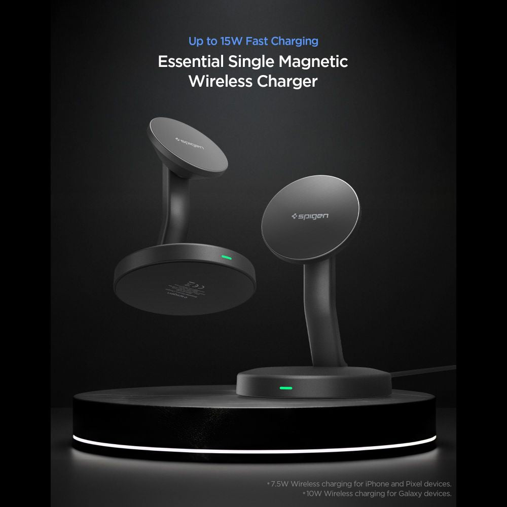 Spigen Μαγνητικός Ασύρματος Φορτιστής MagSafe 15W - EF151MS Essential - Black