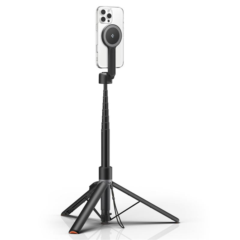 Spigen Ασύρματο MagSafe Selfie Stick με Τρίποδο και Bluetooth Τηλεχειριστήριο - S581W - Black