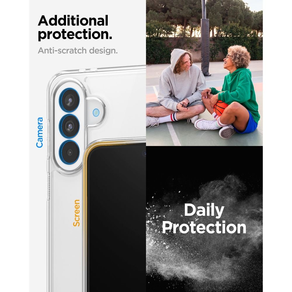Spigen Samsung Galaxy A37 5G - Σκληρή Θήκη με Πλαίσιο Σιλικόνης - Ultra Hybrid - Crystal Clear