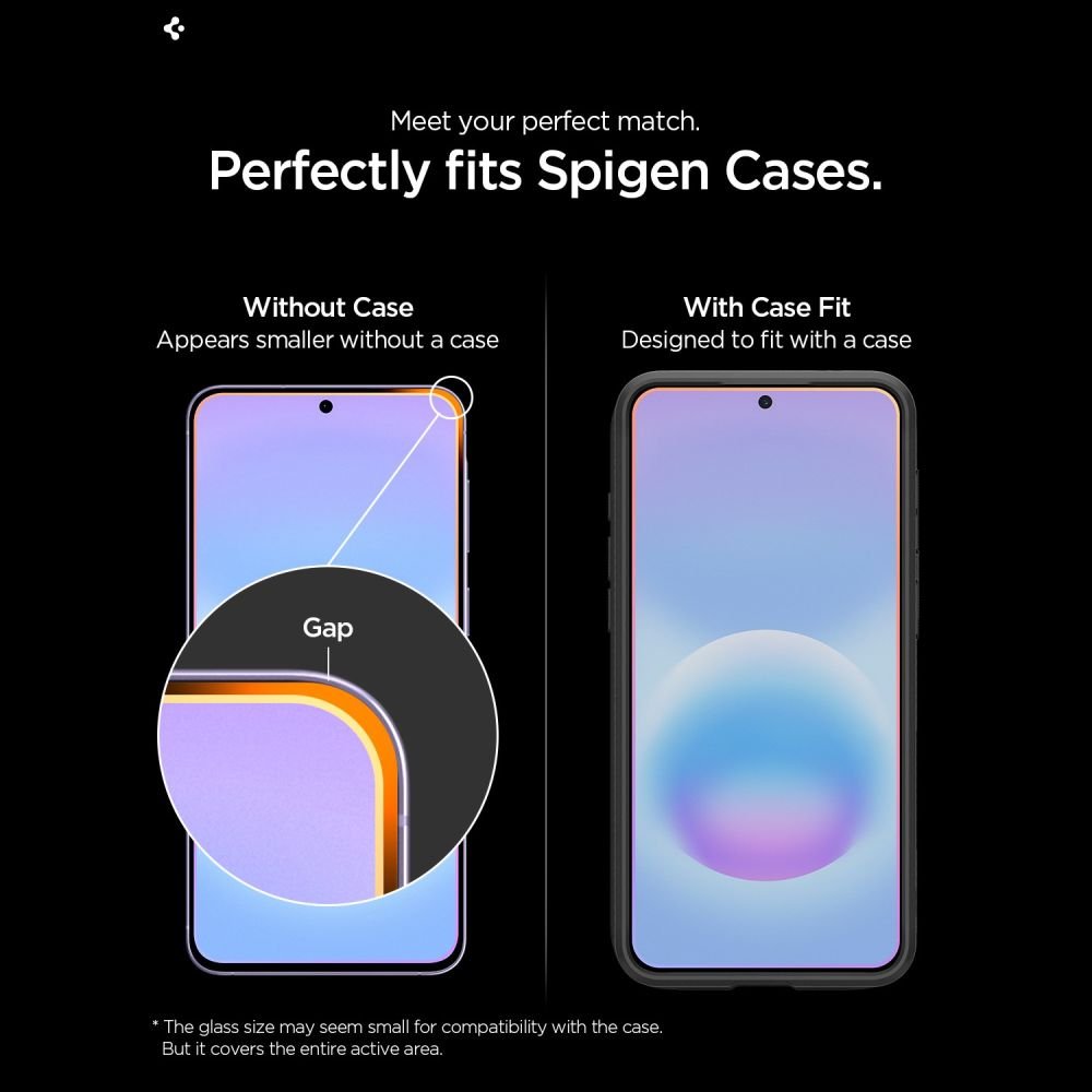 Spigen Samsung Galaxy A57 5G - Case Friendly Αντιχαρακτικό Γυαλί Οθόνης - Glas.tR EZ Fit Pro - 2 Τεμάχια - Διάφανα