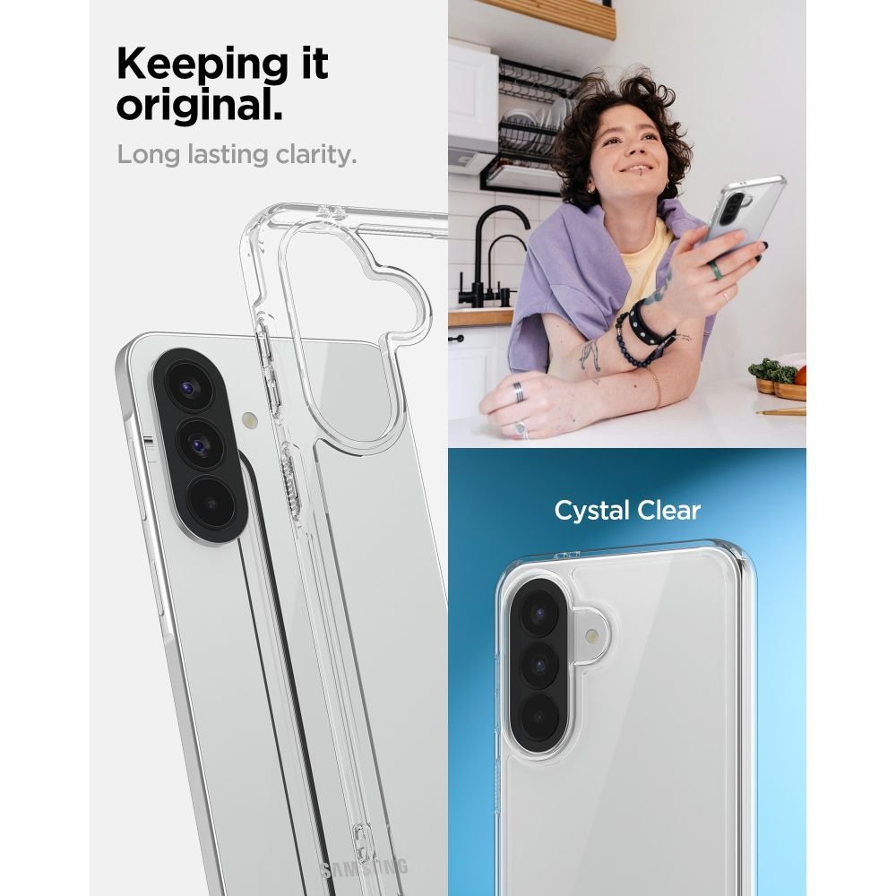 Spigen Samsung Galaxy A57 5G - Σκληρή Θήκη με Πλαίσιο Σιλικόνης - Ultra Hybrid - Crystal Clear