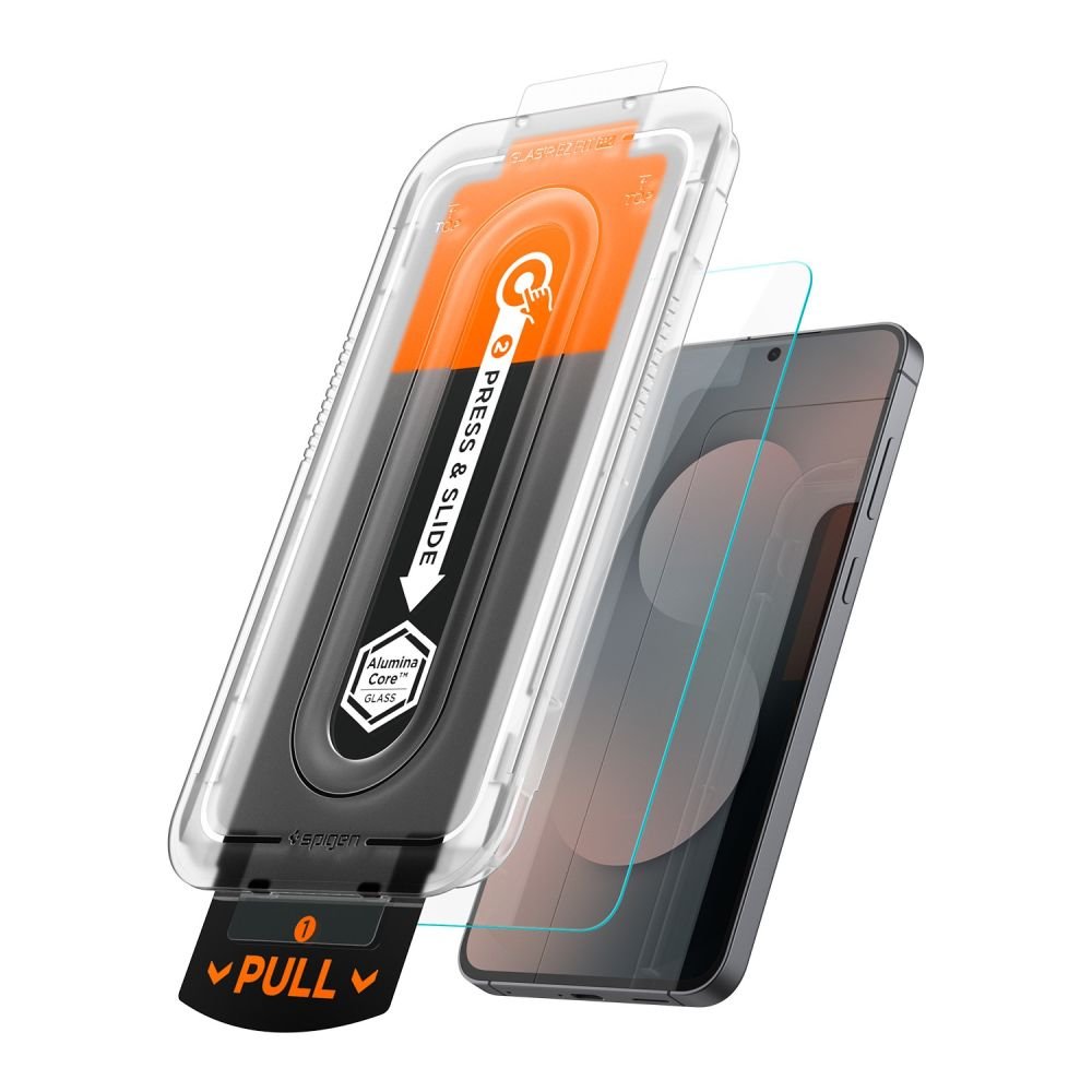 Spigen Samsung Galaxy S25 FE - Case Friendly Αντιχαρακτικό Γυαλί Οθόνης - Glas.tR EZ Fit Pro - Διάφανο