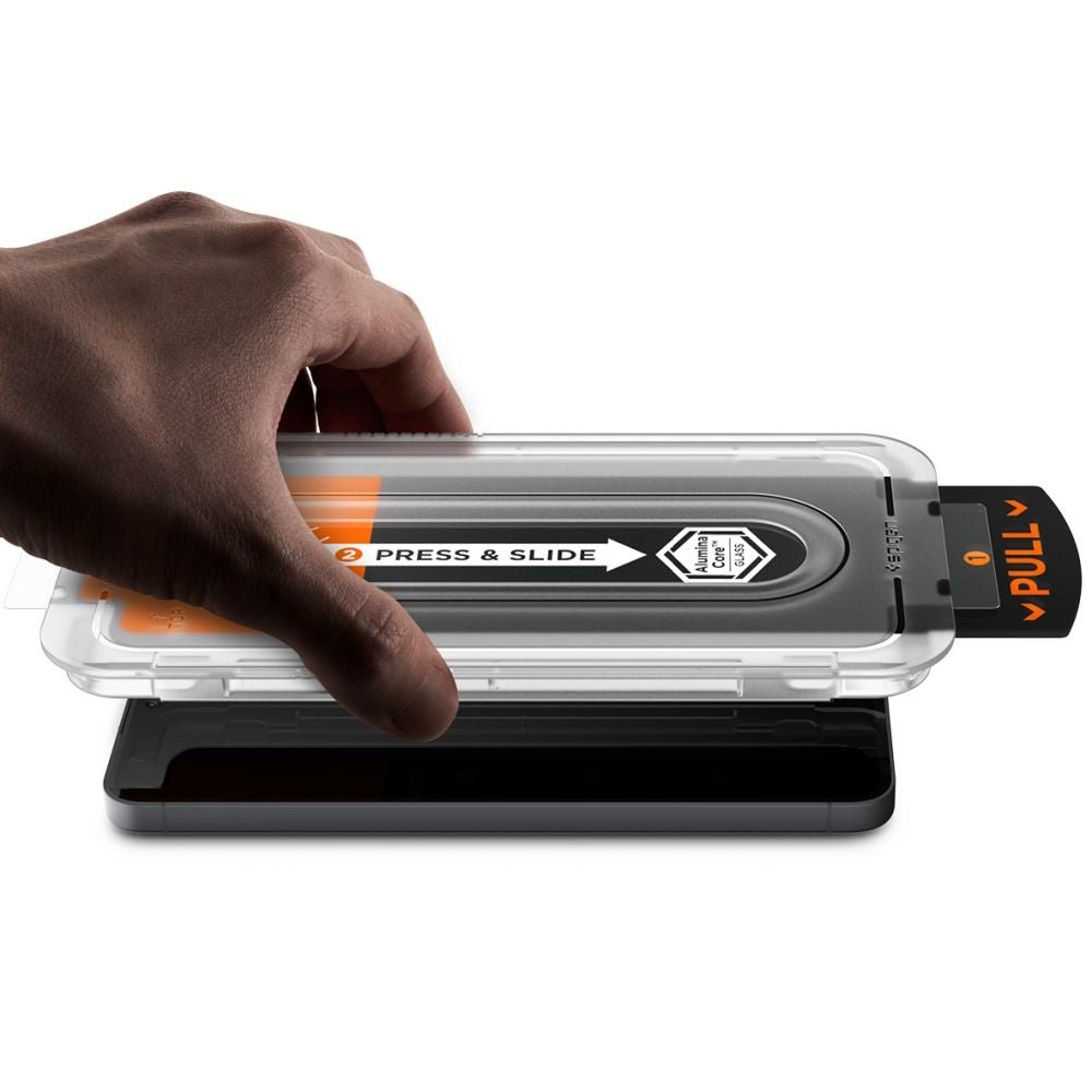 Spigen Samsung Galaxy S25 FE - Case Friendly Αντιχαρακτικό Γυαλί Οθόνης - Glas.tR EZ Fit Pro - Διάφανο