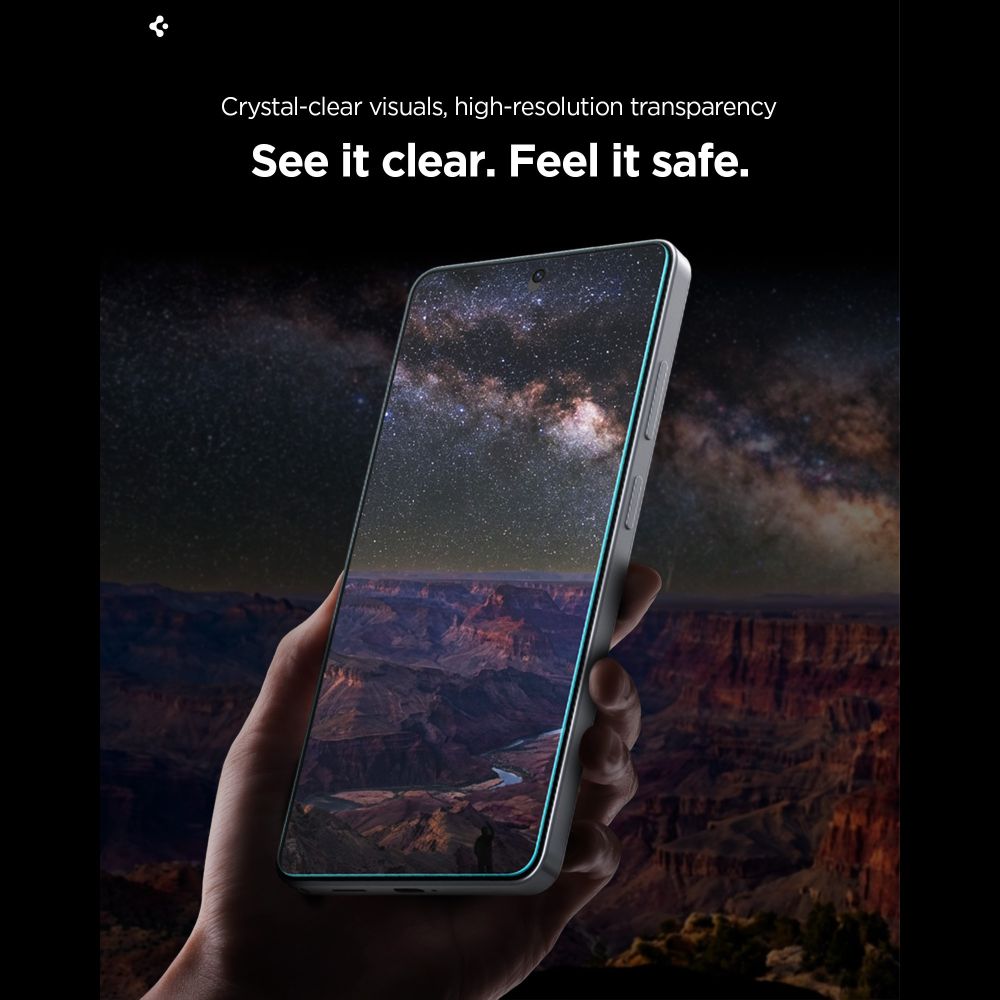 Spigen Samsung Galaxy S26 Plus - Αντιχαρακτικό Γυαλί Οθόνης 10H - Glas.tR EZ Fit Pro AC - 2 Τεμάχια - Clear