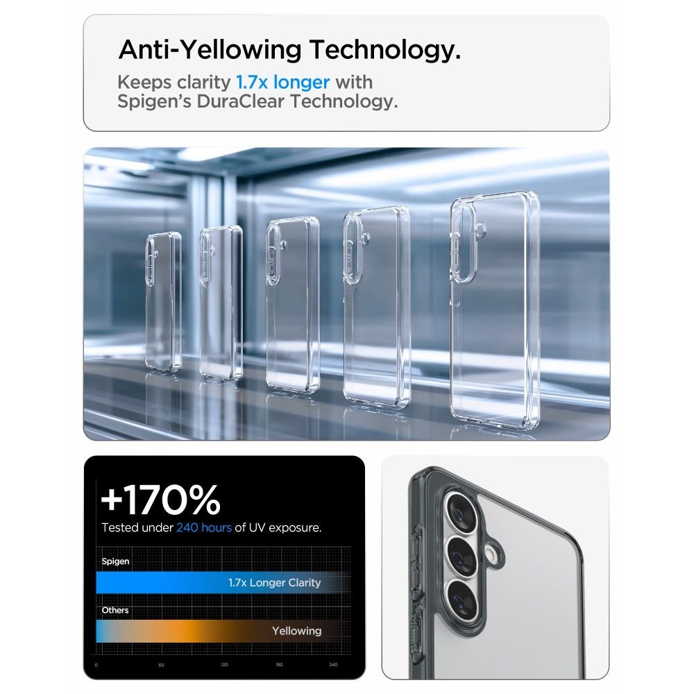 Spigen Samsung Galaxy S26 Plus Σκληρή Θήκη με Πλαίσιο Σιλικόνης - Ultra Hybrid - Space Crystal