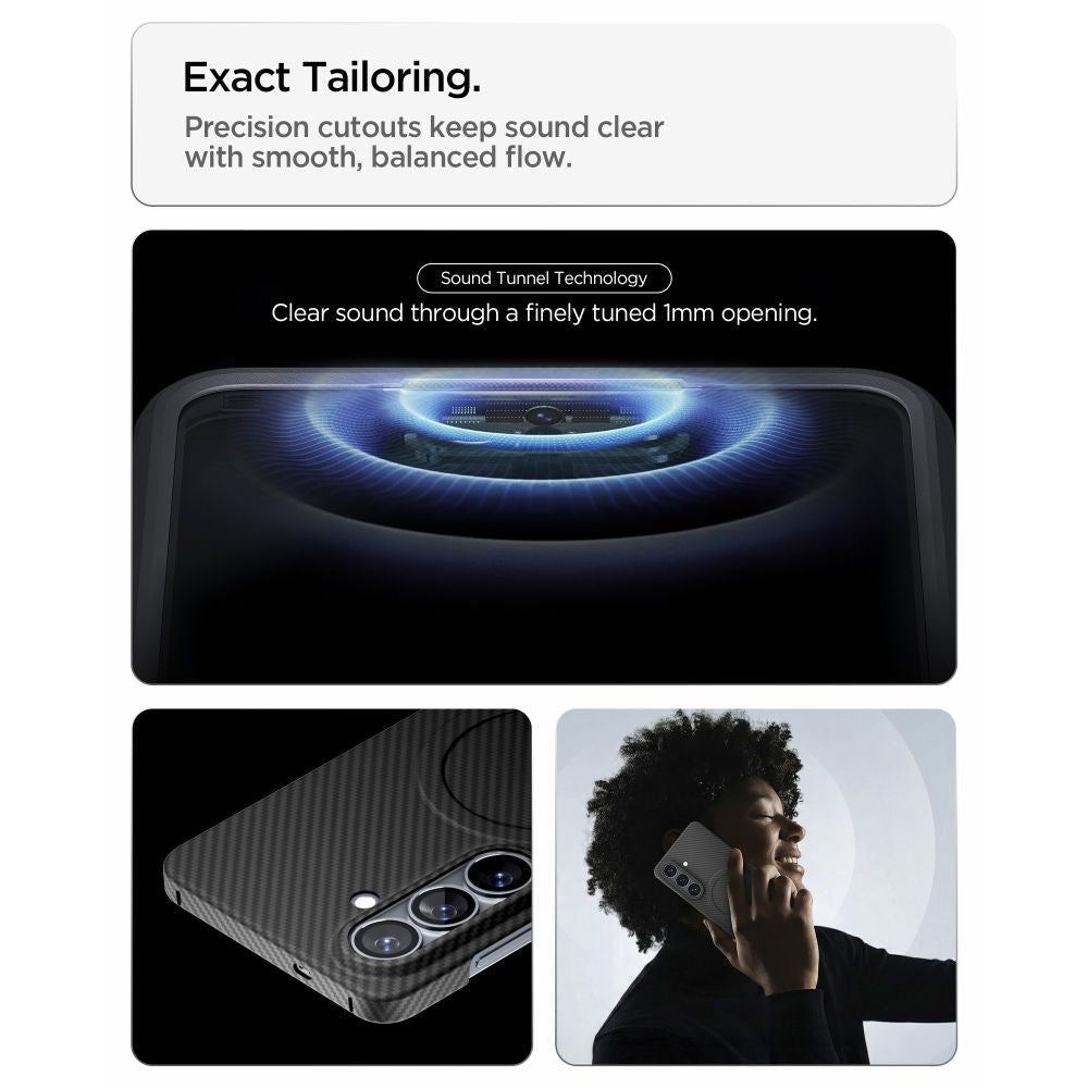 Spigen Samsung Galaxy S26 - Σκληρή Θήκη Aramid Fiber με MagSafe - AirSkin Aramid Mag - Black