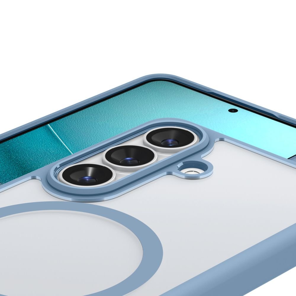 Spigen Samsung Galaxy S26 - Σκληρή Θήκη με Πλαίσιο Σιλικόνης Και MagSafe - Ultra Hybrid Mag - Clear / Light Blue