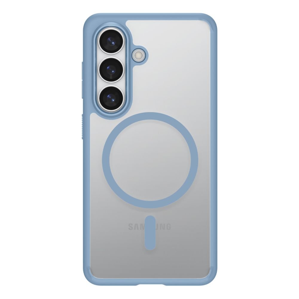 Spigen Samsung Galaxy S26 - Σκληρή Θήκη με Πλαίσιο Σιλικόνης Και MagSafe - Ultra Hybrid Mag - Clear / Light Blue