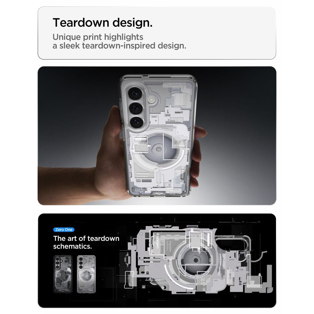 Spigen Samsung Galaxy S26 - Σκληρή Θήκη με Πλαίσιο Σιλικόνης και MagSafe - Ultra Hybrid Mag - Zero One White