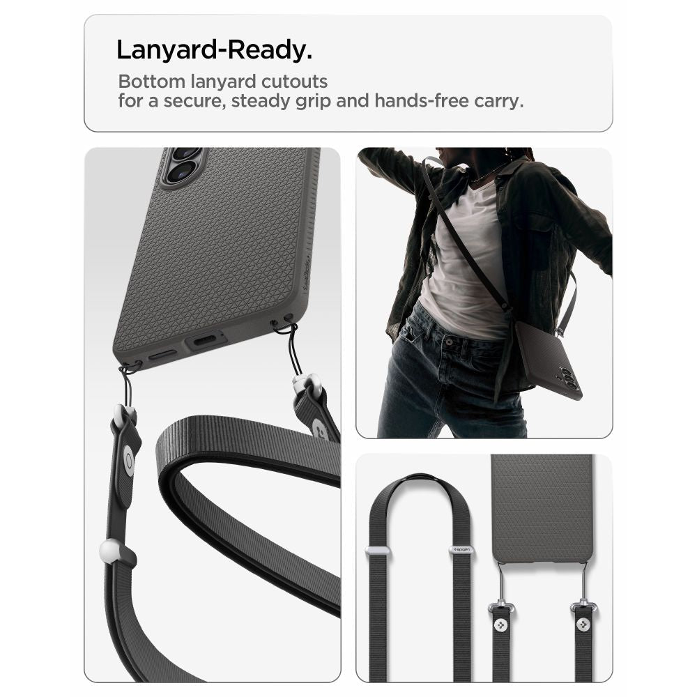 Spigen Samsung Galaxy S26 Θήκη Σιλικόνης - Liquid Air - Marble Grey