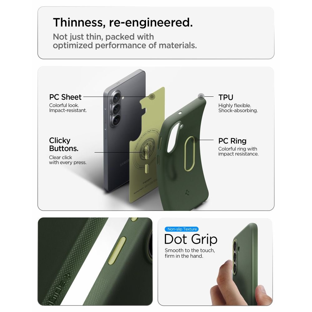 Spigen Samsung Galaxy S26 - Θήκη Σιλικόνης με MagSafe - Nano Pop Mag - Avo Green