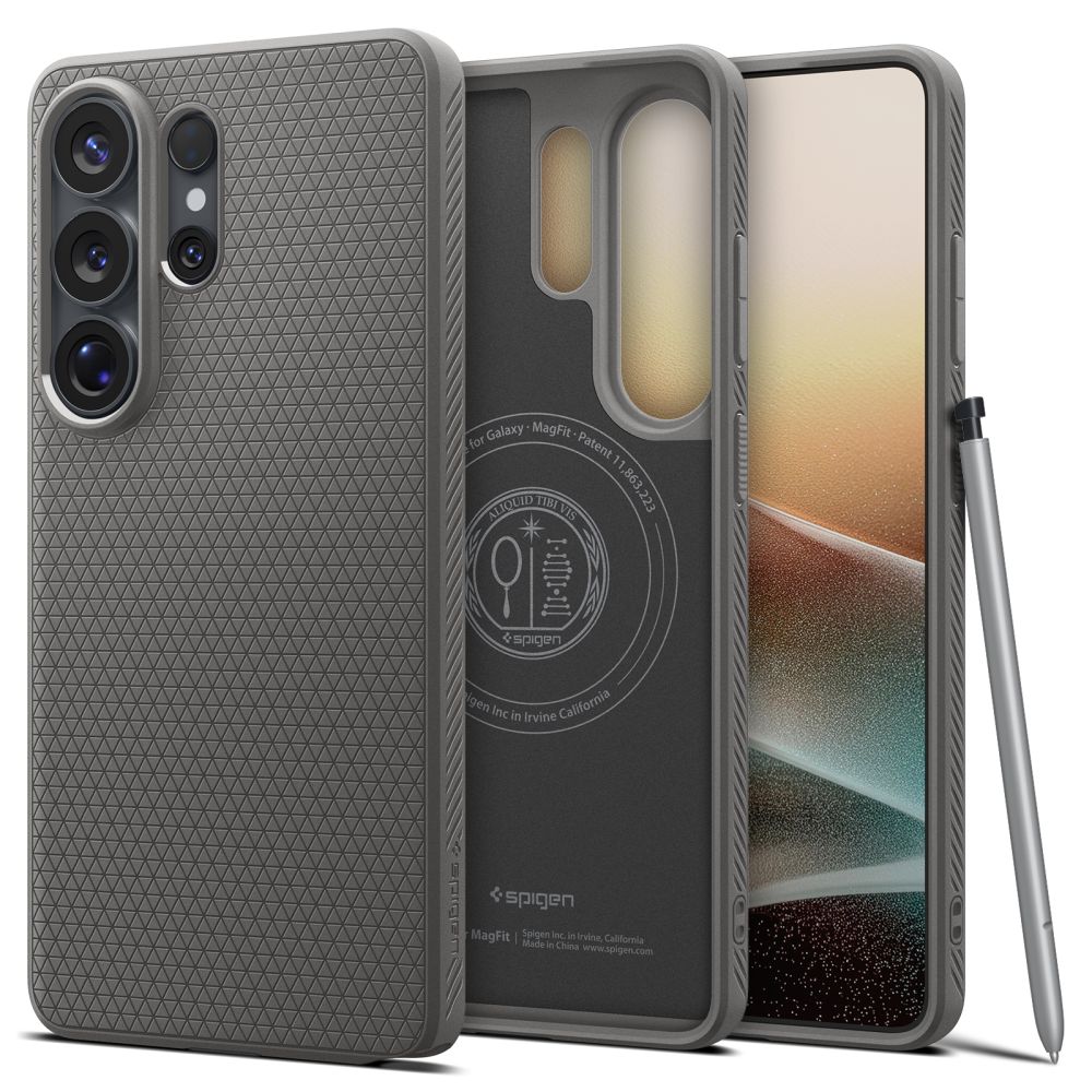 Spigen Samsung Galaxy S26 Ultra Liquid Air Mag - Θήκη Σιλικόνης με Magsafe - Marble Grey