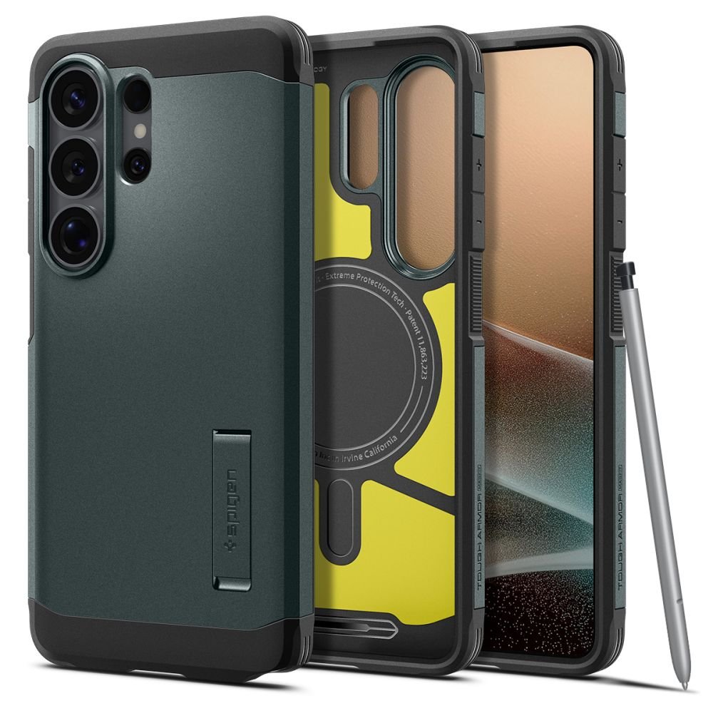 Spigen Samsung Galaxy S26 Ultra - Σκληρή Θήκη με MagSafe - Tough Armor Mag - Abyss Green