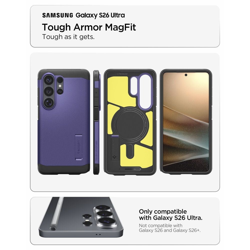 Spigen Samsung Galaxy S26 Ultra - Σκληρή Θήκη με MagSafe - Tough Armor Mag - Ash Violet