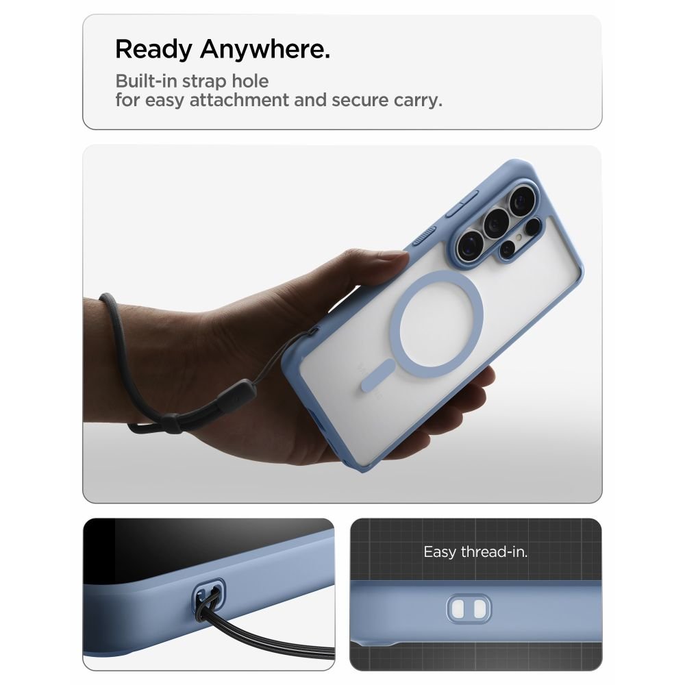 Spigen Samsung Galaxy S26 Ultra - Σκληρή Θήκη με Πλαίσιο Σιλικόνης Και MagSafe - Ultra Hybrid Mag - Clear / Light Blue