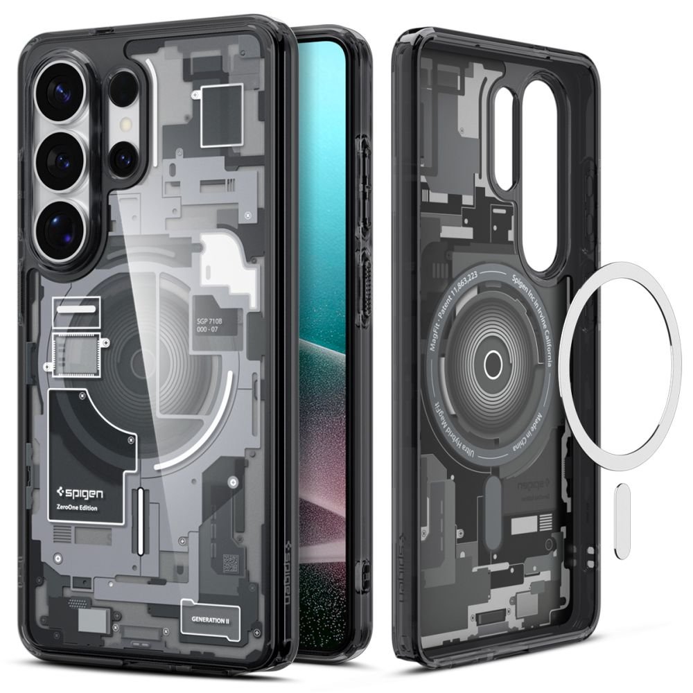 Spigen Samsung Galaxy S26 Ultra - Σκληρή Θήκη με Πλαίσιο Σιλικόνης και MagSafe - Ultra Hybrid Mag - Zero One Black