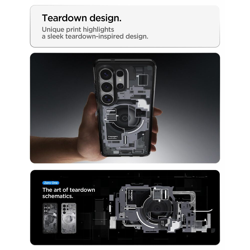 Spigen Samsung Galaxy S26 Ultra - Σκληρή Θήκη με Πλαίσιο Σιλικόνης και MagSafe - Ultra Hybrid Mag - Zero One Black