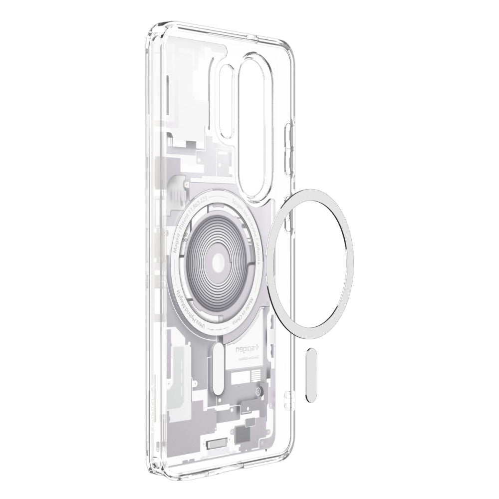 Spigen Samsung Galaxy S26 Ultra - Σκληρή Θήκη με Πλαίσιο Σιλικόνης και MagSafe - Ultra Hybrid Mag - Zero One White