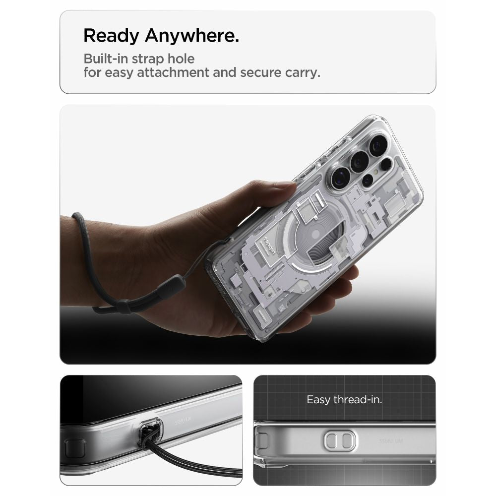Spigen Samsung Galaxy S26 Ultra - Σκληρή Θήκη με Πλαίσιο Σιλικόνης και MagSafe - Ultra Hybrid Mag - Zero One White