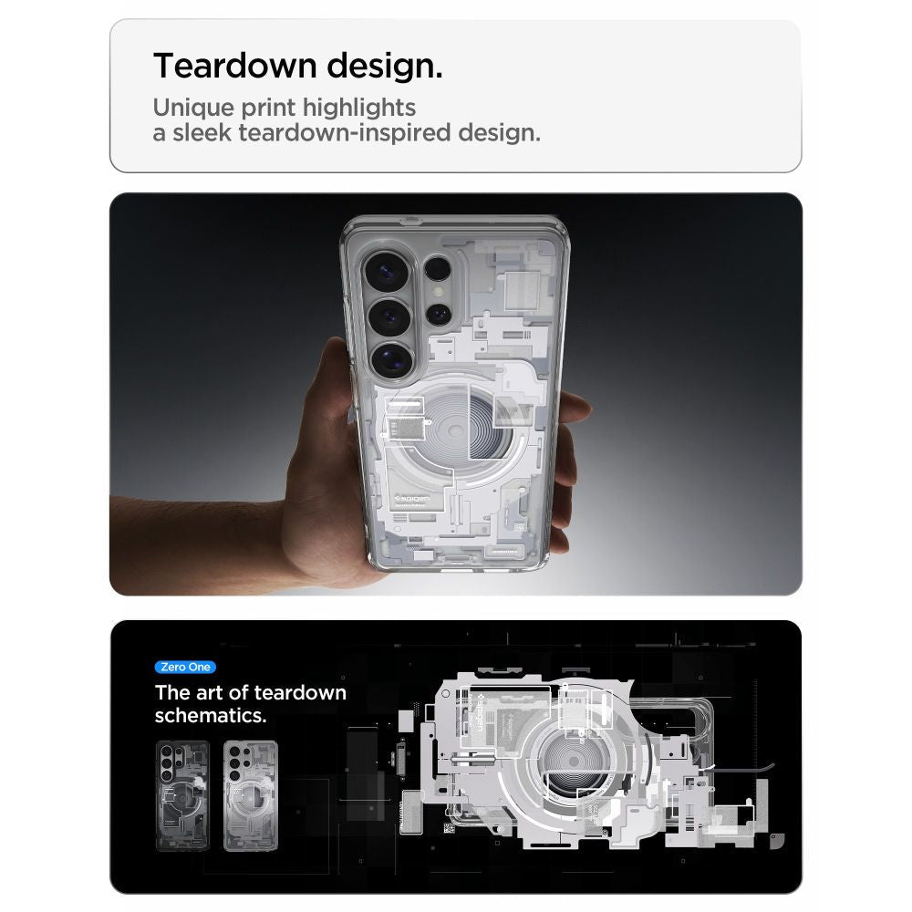 Spigen Samsung Galaxy S26 Ultra - Σκληρή Θήκη με Πλαίσιο Σιλικόνης και MagSafe - Ultra Hybrid Mag - Zero One White