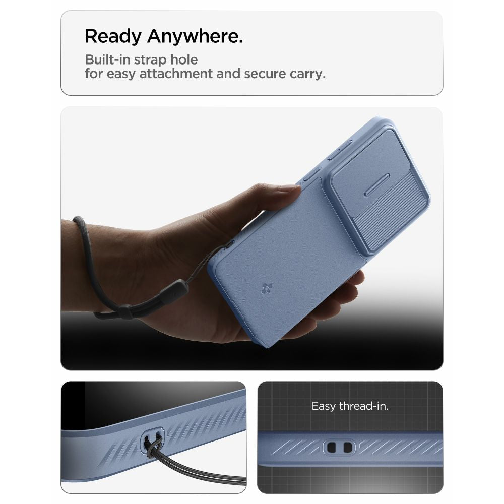 Spigen Samsung Galaxy S26 Ultra - Θήκη Σιλικόνης με Κάλυμμα για την Κάμερα - Optik Armor - Light Blue