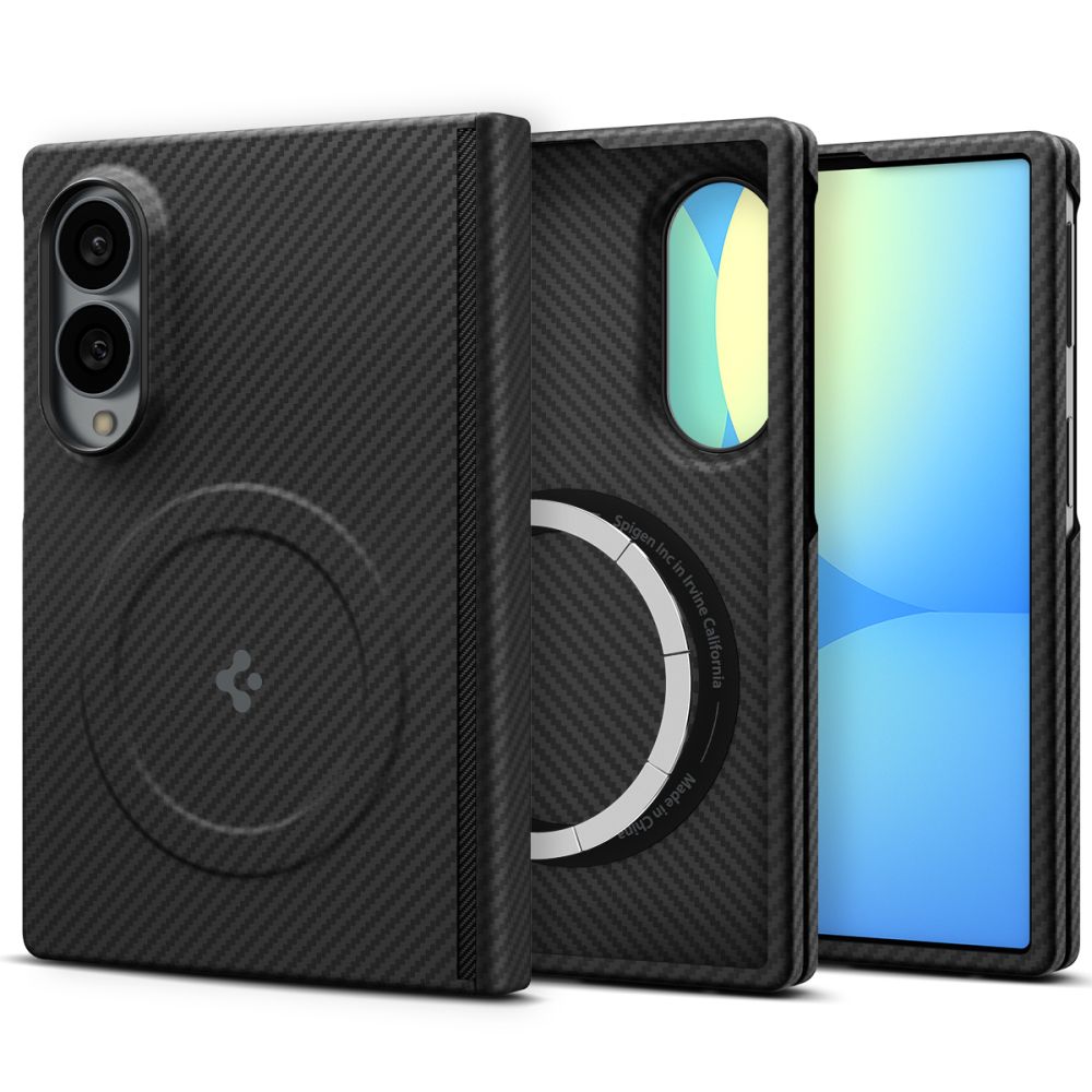 Spigen Samsung Galaxy Z Fold8 - Θήκη από Ίνες Αραμιδίου με MagSafe - AirSkin Aramid MagSafe - Black