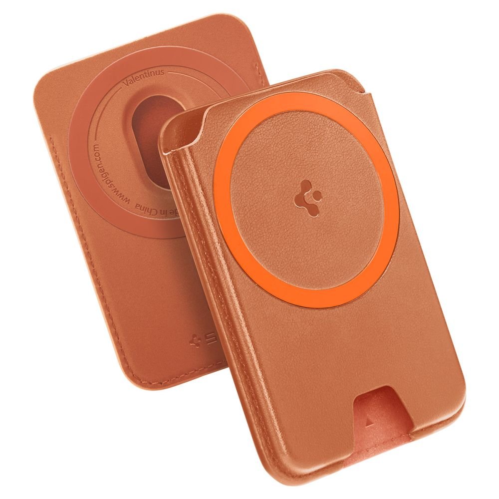 Spigen Universal Θήκη για Κάρτες - Valentinus MagFit+ MagSafe Card Holder - Metallic Orange