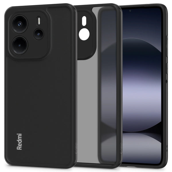 Tech-Protect Xiaomi Redmi Note 14 4G MagMat Σκληρή Θήκη με Πλαίσιο Σιλικόνης - Matte Black