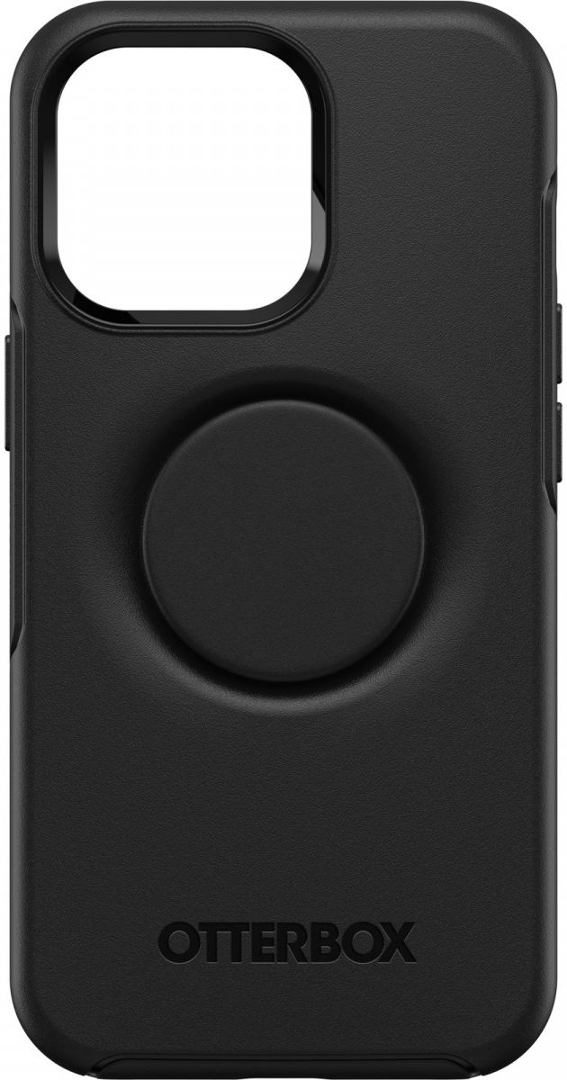 OtterBox iPhone 13 Pro Otter + Pop Symmetry Series Σκληρή Θήκη με Πλαίσιο Σιλικόνης και Ενσωματωμένο Pop Holder - Black