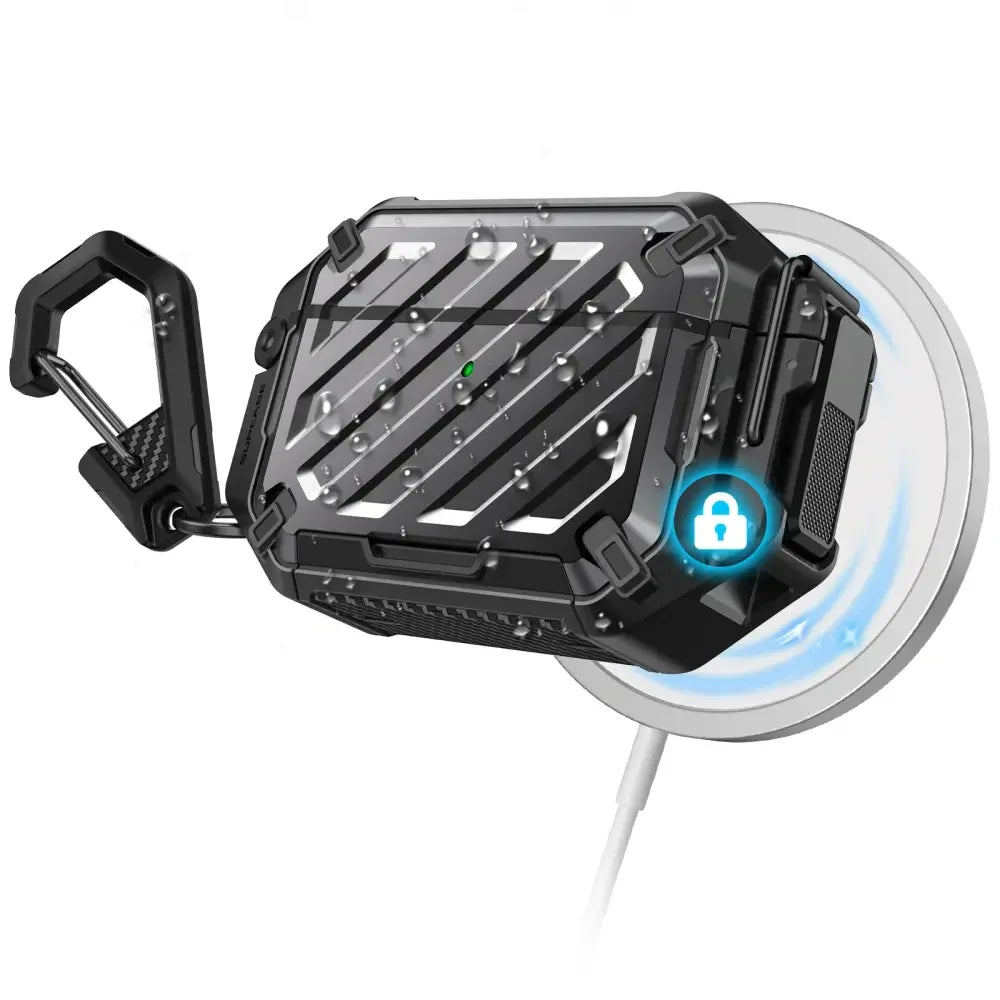 Supcase AirPods Pro 3 - Θήκη από Σκληρό Πλαστικό και Σιλικόνη - Unicorn Beetle Pro MagSafe IP68 - Black - likebrands.gr